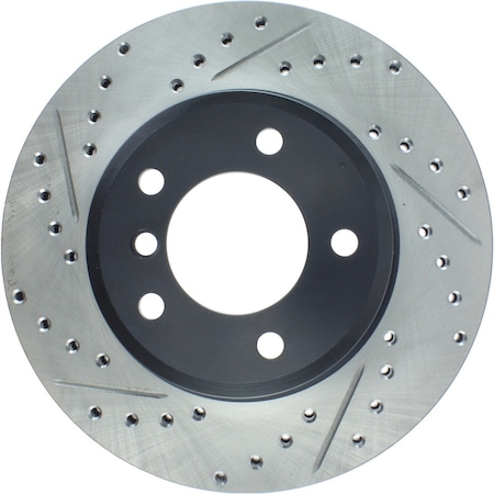 Sport Drilled/Slotted Brake Rotor,127.34048R